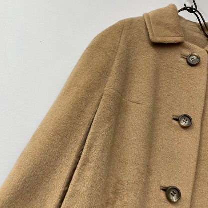 60-70s cape coat ウールマント　キャラメル　コート　マント　wool
