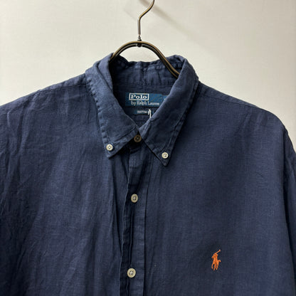 Polo by Ralph Lauren shirts ラルフローレン custom  fit カスタムフィット　シャツ　リネンシャツ R-28