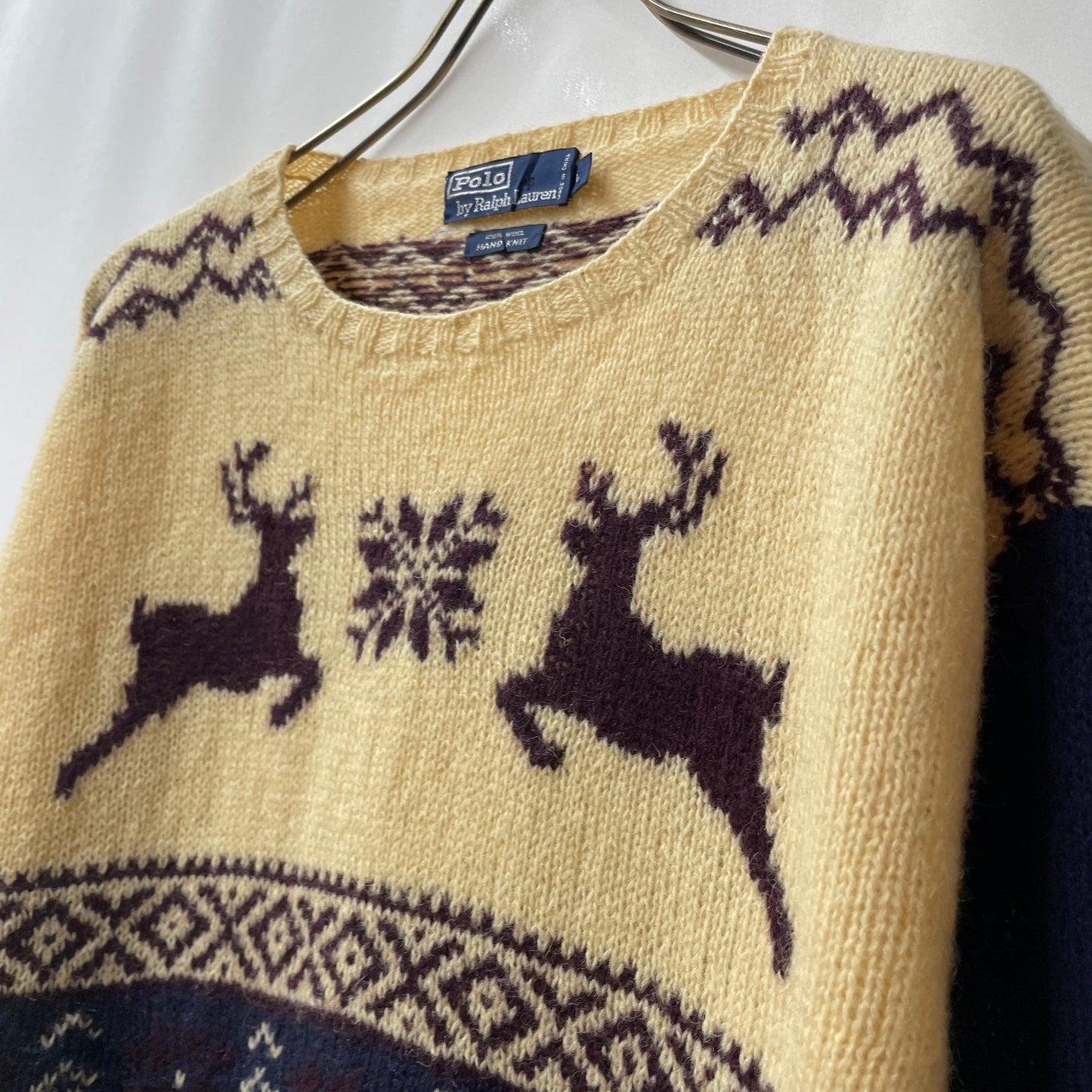 Ralph Lauren ラルフローレン　ニット HAND KNIT 100%wool