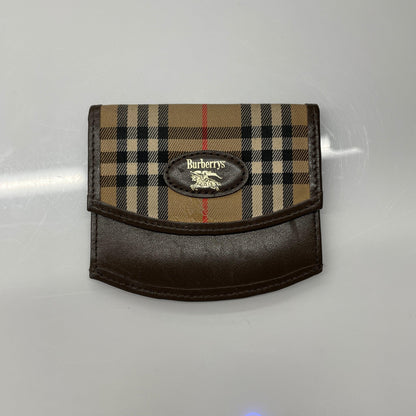 burberry coin case coin purse wallet nova check