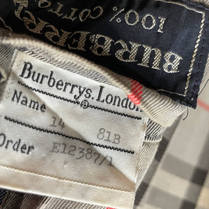 burberrys coat　バーバリーズ　ステンカラーコート　黒系　レディース