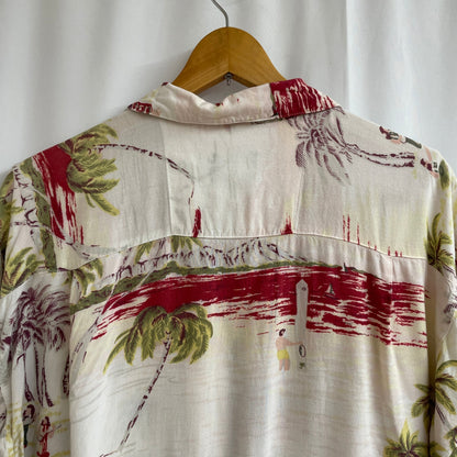 Vintage aloha shirt ヴィンテージ　アロハシャツ　オープンカラーココナッツボタン