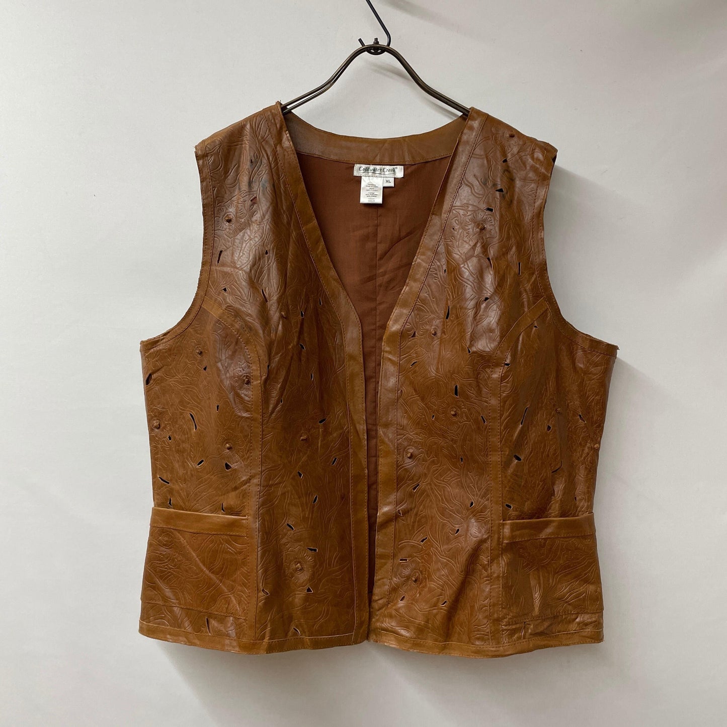 design leather vest デザイン　レザー　ベスト