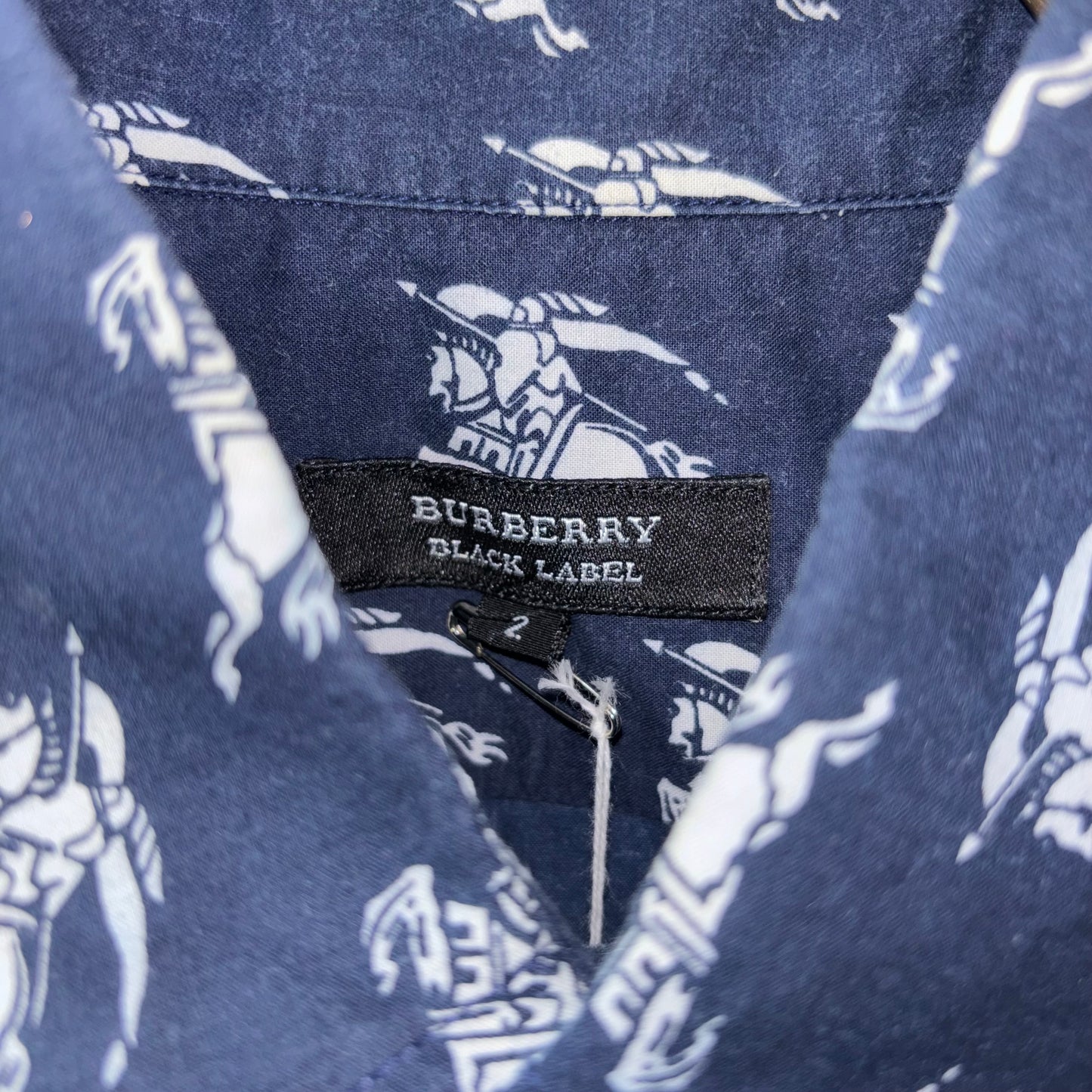 burberry black label アロハシャツ