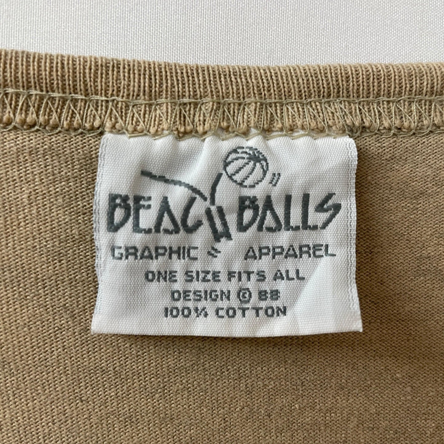BEACH BALLS TEE シングルステッチ　Tシャツ　丈長