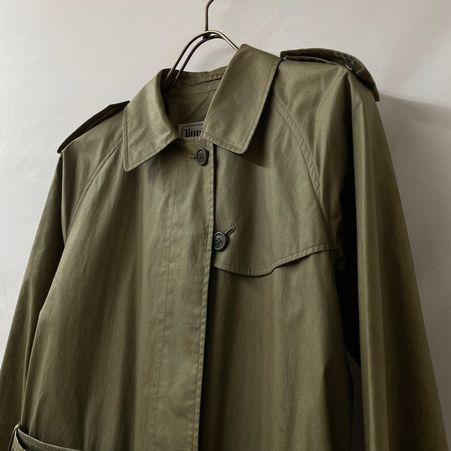 burberrys trench coat single sleeve khaki