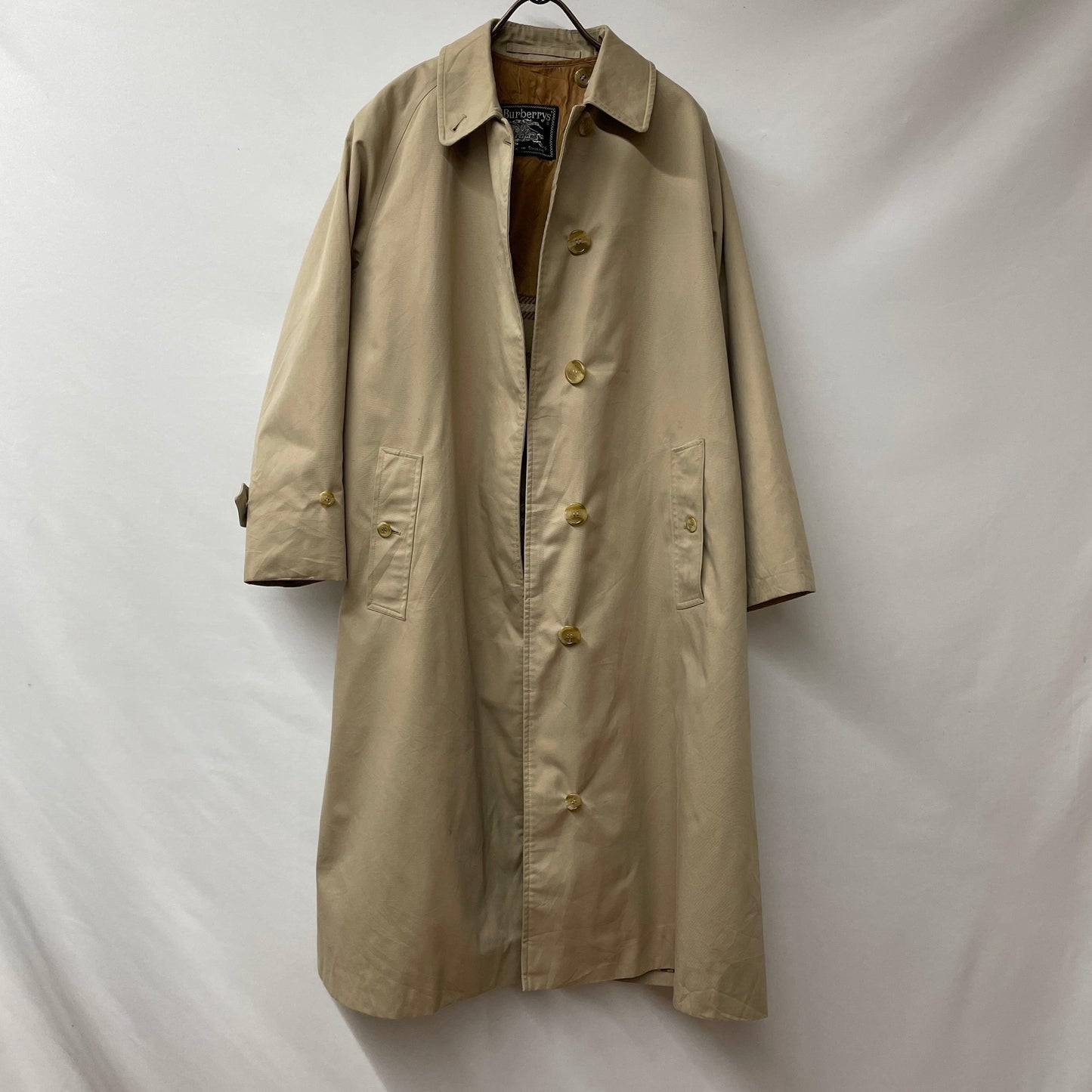 Burberrys coat Burmacan coat single sleeve stainless steel collar made in england rider coat