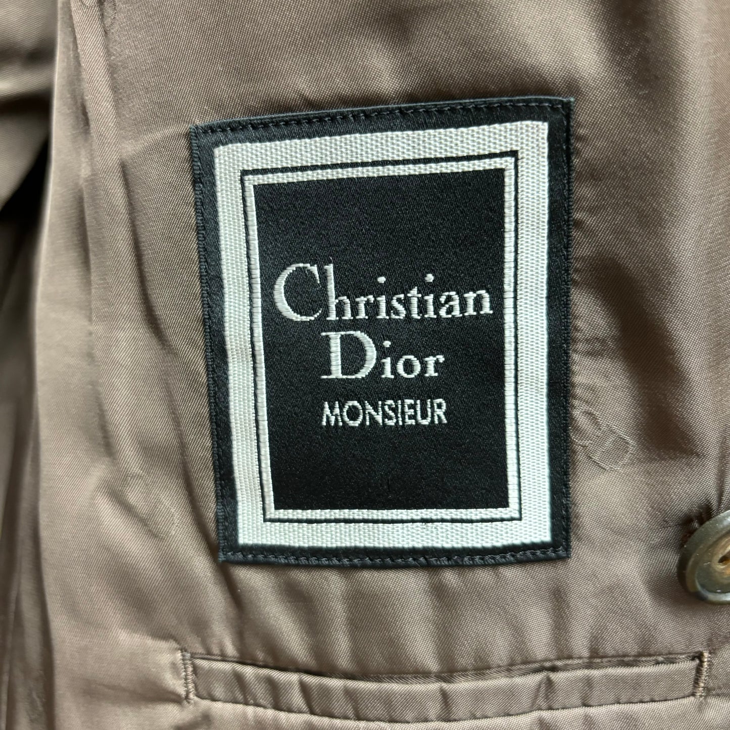 Christian Dior blazer ダブル　ジャケット　ディオール　茶系　