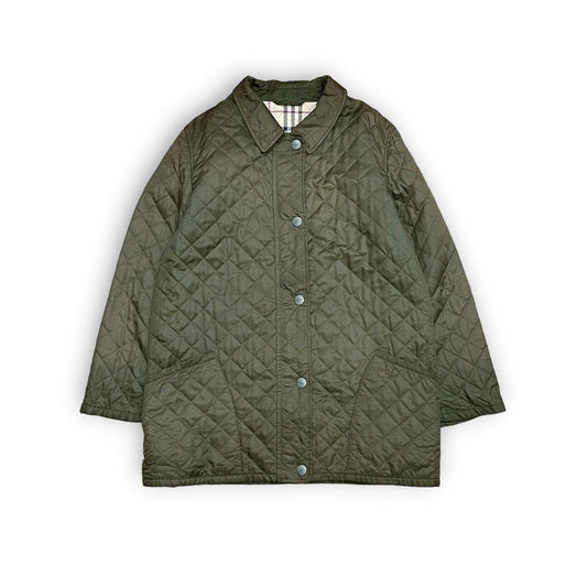 burberry london quilted jacket olive color khaki