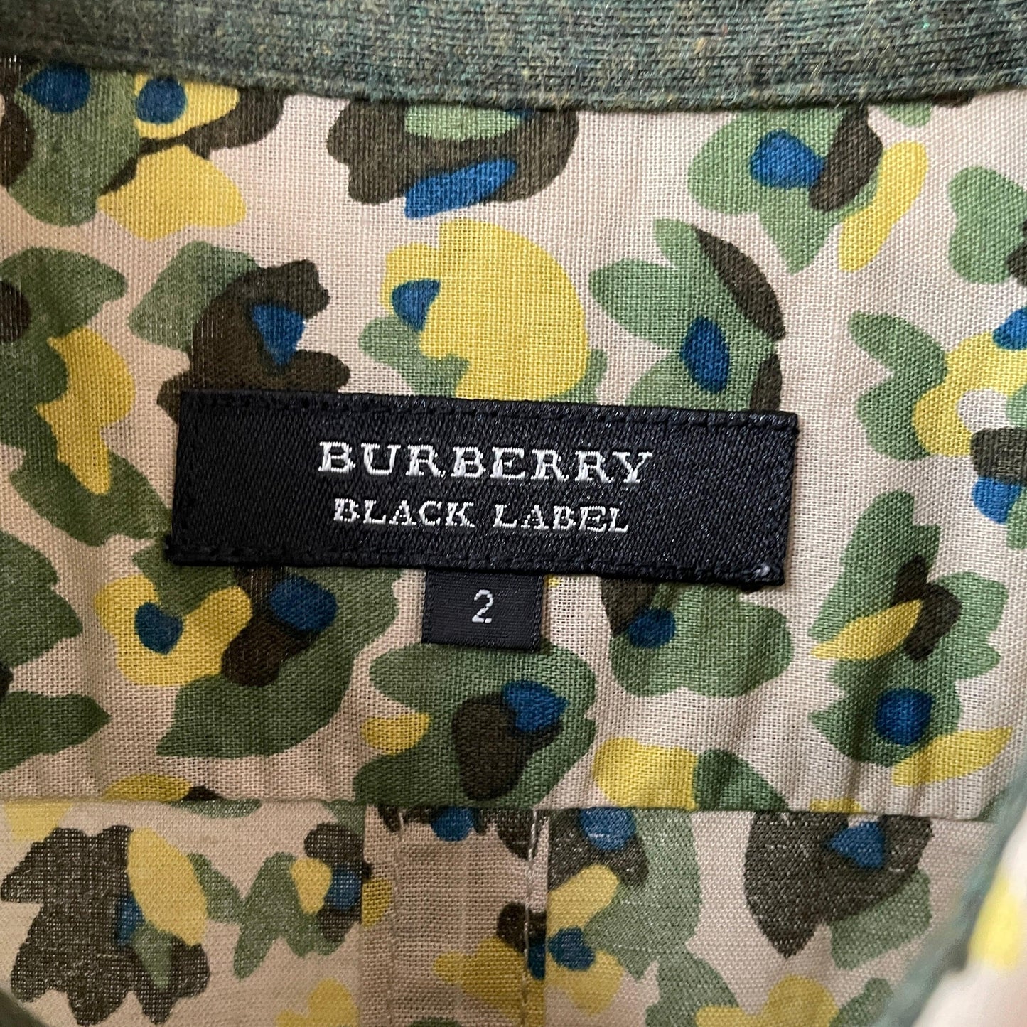 burberry black label バーバリー　ブラックレーベル　迷彩　shirt