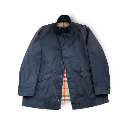 00s burberry london jacket stainless steel collar work jacket
