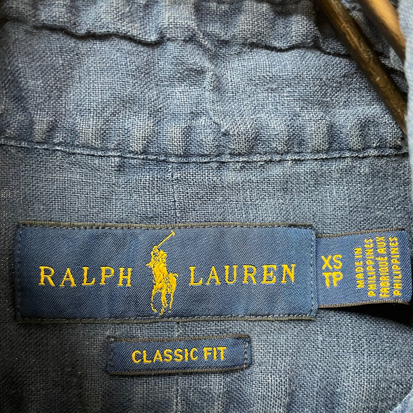 Ralph Lauren shirt ラルフローレン　シャツ　classic fit ネイビー　リネンシャツ