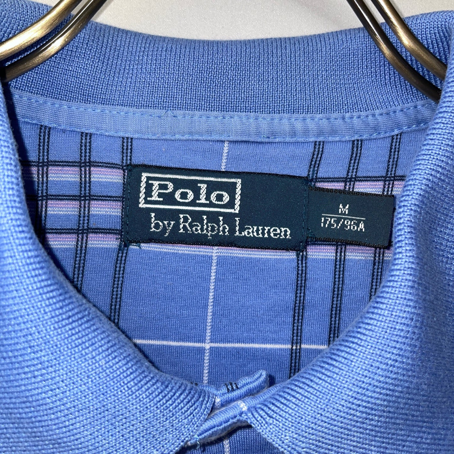 Ralph Lauren ポロシャツ　ラルフローレン　polo 　青　チェック