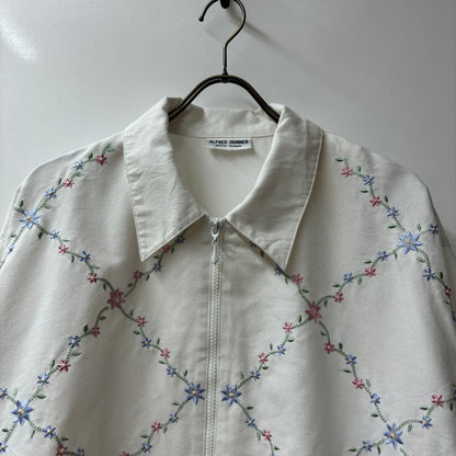 flower  jacket 刺繍　ジャケット