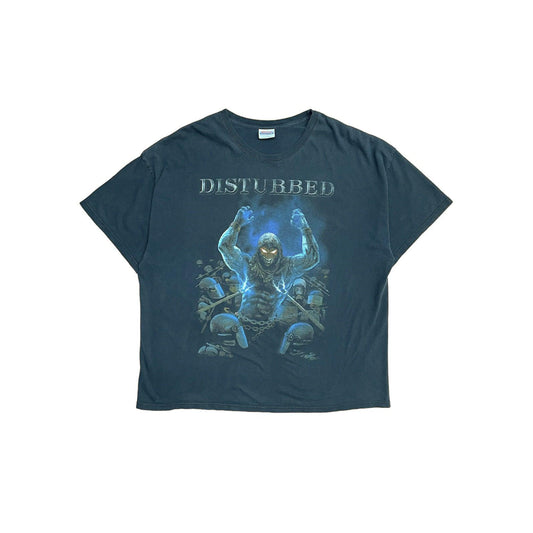 00s DISTURBED Disturbed bunt T-shirt 3XL size