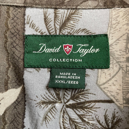 dauid Taylor Aloha Shirt Coconut Button