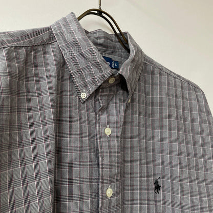 Ralph LaurenBLAKE 100%two-plycotton shirt BDシャツ　ボタンダウン　チェック