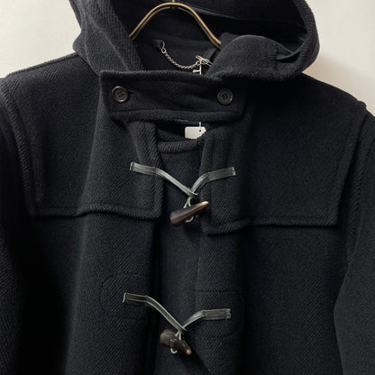 burberrys coat duffel coat herringbone hooded
