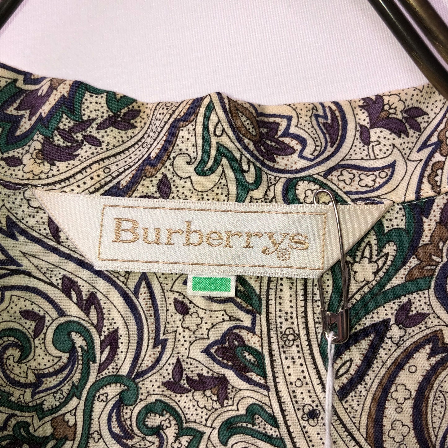 burberrys shirts 半袖シャツ　ペイズリー