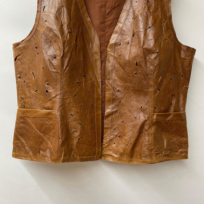 design leather vest デザイン　レザー　ベスト