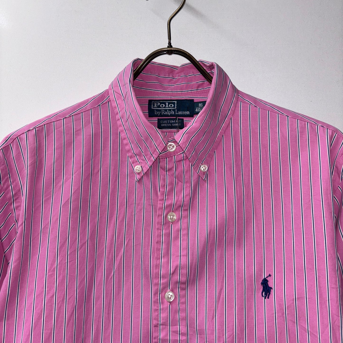 Polo by ralph lauren  shirts custom fit  dress shirts カスタムフィット　ドレスシャツ　ストライプ　R-78