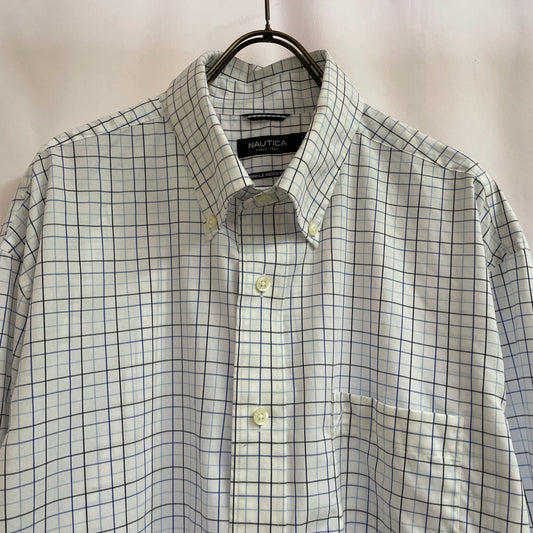 NAUTICA SHIRT Nautica shirt check wrinkle resistant
